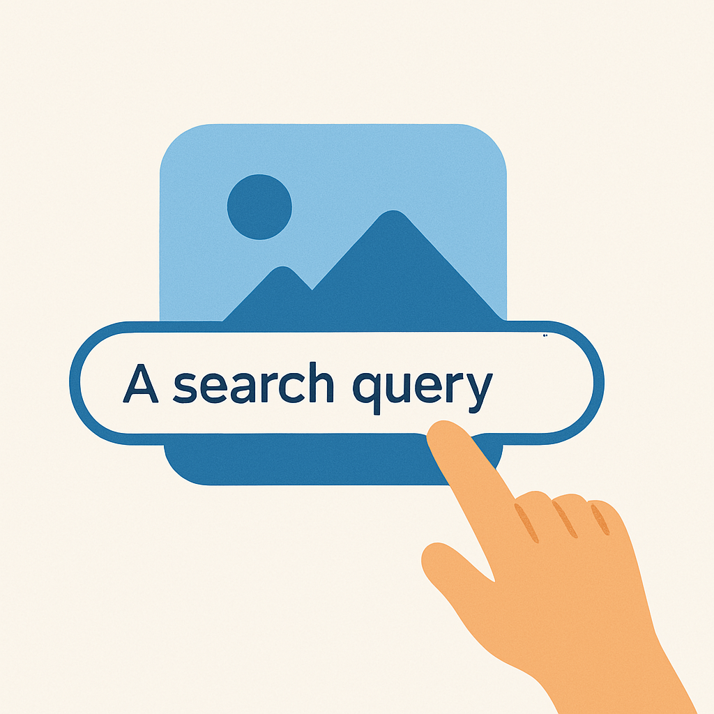 Abstract representation of image search